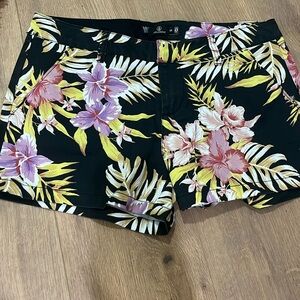 Volcom shorts with flower print size 28